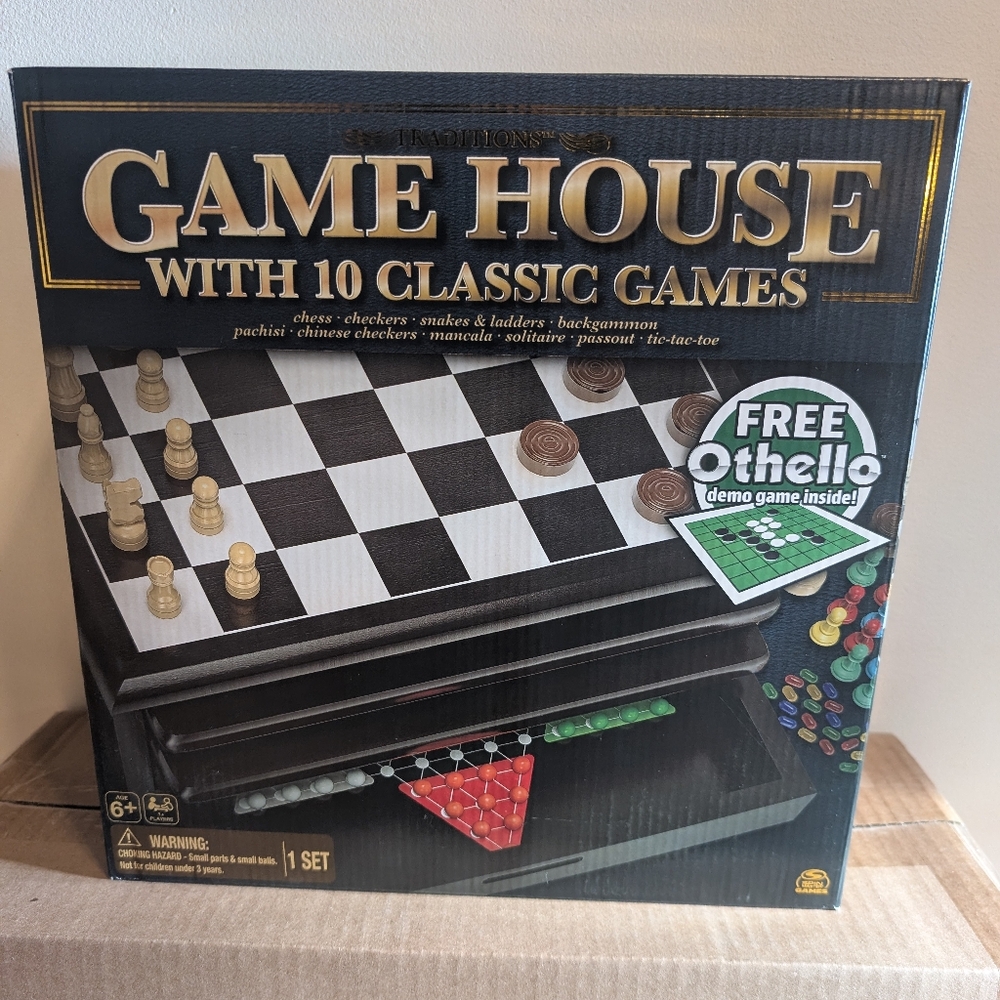 Black and White Strategy Board Game Set